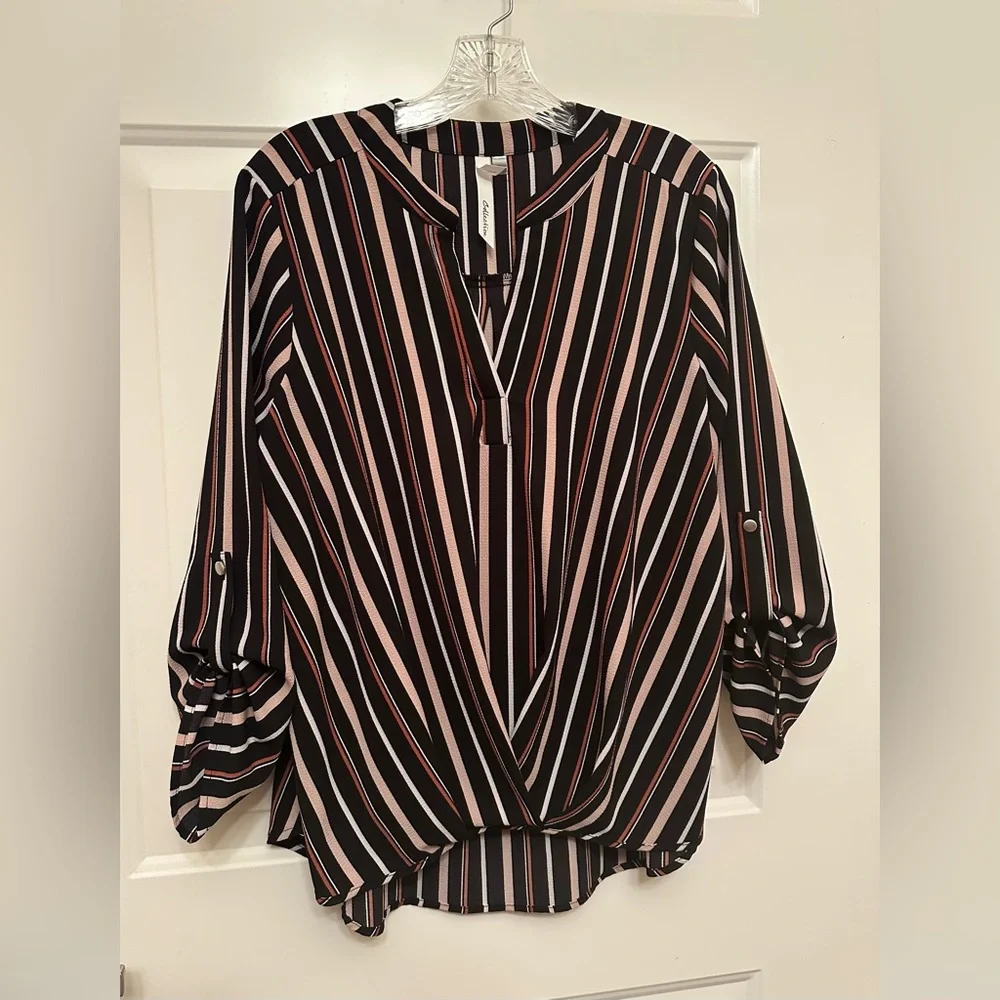 Lightweight striped blouse — perfect for spring & workwear 🌸 - Picture 7 of 7